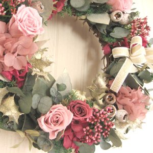 画像: *Christmas Wreath Collection* Preserved Flower #21