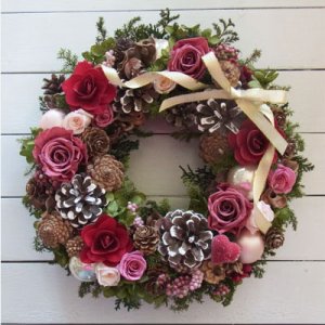 画像: *Christmas Wreath Collection* Preserved Flower #22