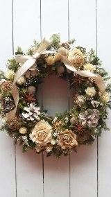 画像: *Christmas Wreath Collection* Preserved Flower #43